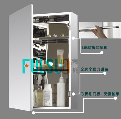 【富深/多种尺寸/不锈钢镜柜/浴室镜箱/卫浴家具/浴室柜子/E4060DS】价格,厂家,图片,浴室柜,中山市富深家用制品-