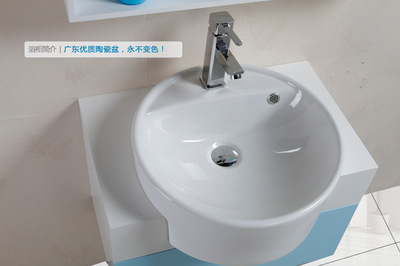 【经典小户型浴室柜 多颜色可选 卫浴家具组合 陶瓷台盆PVC卫浴柜】价格,厂家,图片,浴室柜,杭州萧山申美卫浴洁具厂-